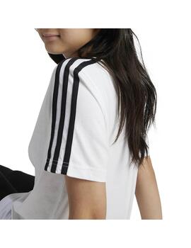 Camiseta Adidas G 3S BF T Blanco/Negro Niña