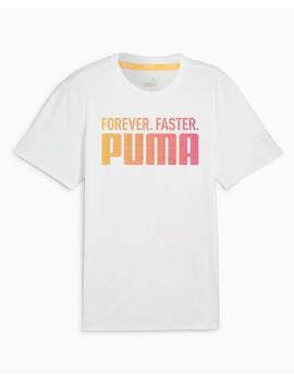 Camiseta Puma RUN FAV FOREVER FASTER Blanco Hombre