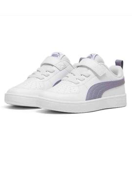 Zapatillas Puma Rickie AC  PS Bco/Lila Niña