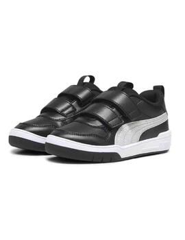 Zapatillas Puma Multiflex Glitz FS V PS Negro Niña