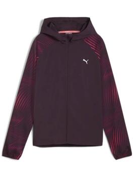 Chaqueta Puma RUN FAVORITE AOP WOVEN Morado Mujer