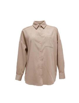 Camisa Naf Naf Flaure ML Beige Mujer