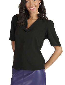 Blusa Naf Naf H-Camille MC Negro Mujer