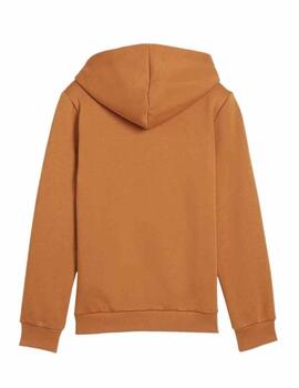 Sudadera Puma ESS Big Logo Hoodie Beige Niño