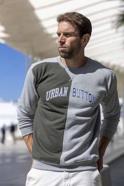 Gallery urban button moda priego de cordoba sudadera hombre partida vertical talla smlxlxxlxxxl 1