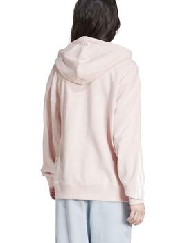 Chaqueta Adidas W 3S FT FZ O HD Rosa/Bco Mujer