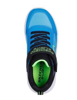 Zapatillas Skechers Lights-Meteor Negro Azul