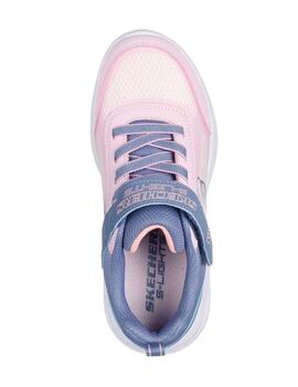 Zapatillas Skechers Lights Sola Glow Gris/Rosa