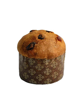 Panettone Tradicional con fruta confitada y Caja de Regalo Turquesa