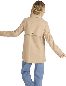 Parka Naf Naf Denner Beige Mujer