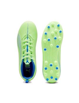 Botas Puma ULTRA 5 PLAY MG Jr Verde/Azul