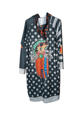 Vestido Sudadera Estampada - Betty Boop Moto