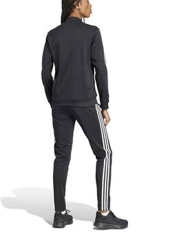 Chandal Adidas W 3S TR TS Negro/Blanco Mujer