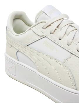 Zapatillas Puma Carina Street Blanco/Beige Mujer