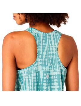 Camiseta Asics Road Tank AOP Verde Mujer