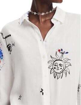 Camisa Desigual Tokio Blanco Mujer